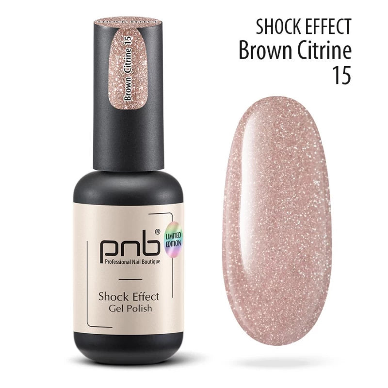PNB Professional Nail Boutique Reflective Gel Nail Polish Color 0.28 oz Shock Effect