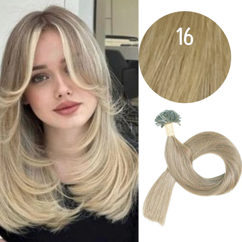 GVA Hair Extensions Hot Fusion 22 Inch With Keratin Bonding Straight 25 pcs Per Pack