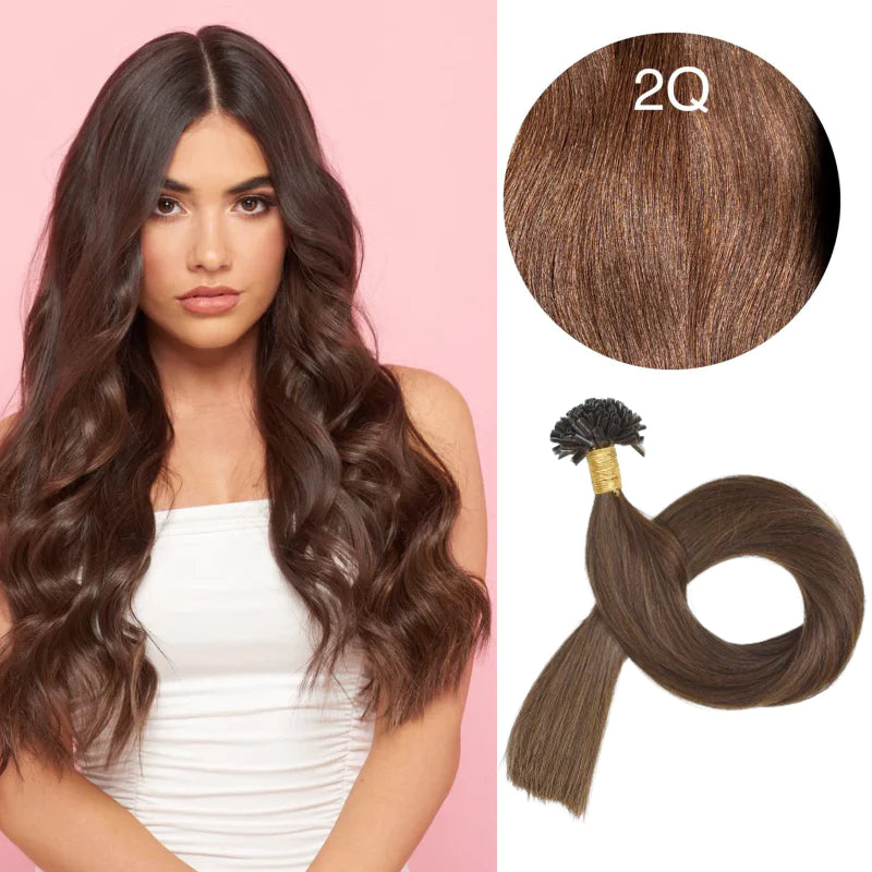 GVA Hair Extensions Hot Fusion 22 Inch With Keratin Bonding Straight 25 pcs Per Pack