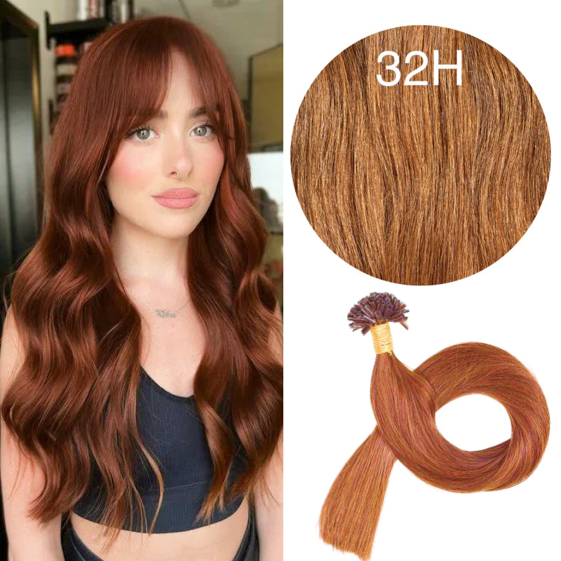 GVA Hair Extensions Hot Fusion 22 Inch With Keratin Bonding Straight 25 pcs Per Pack