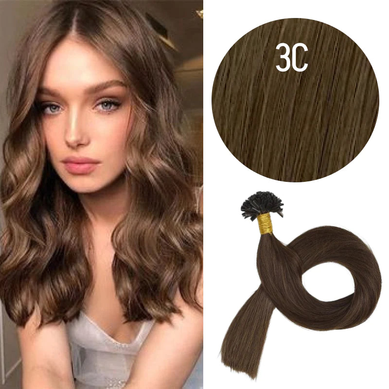 GVA Hair Extensions Hot Fusion 22 Inch With Keratin Bonding Straight 25 pcs Per Pack