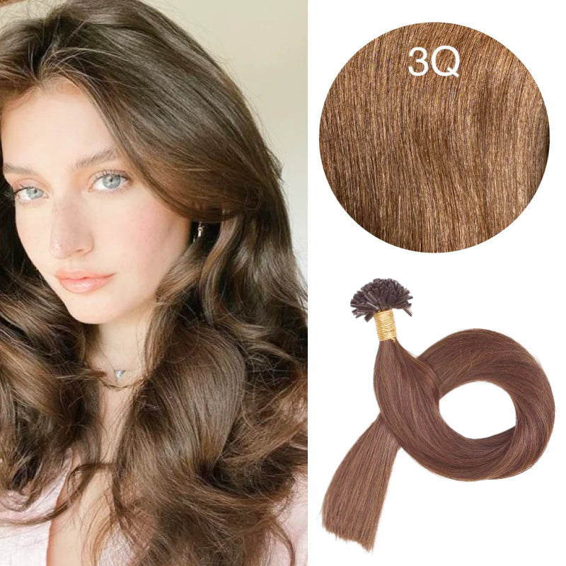 GVA Hair Extensions Hot Fusion 22 Inch With Keratin Bonding Straight 25 pcs Per Pack