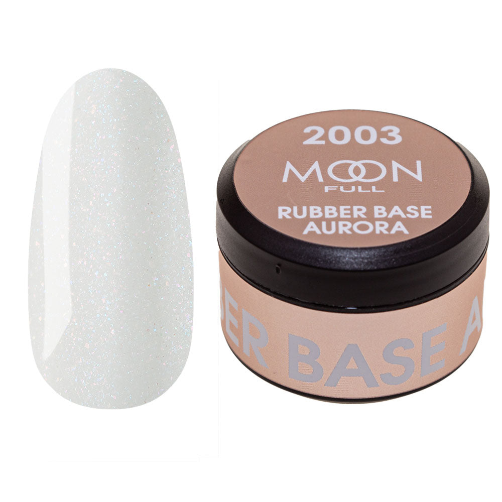 Moon Full Aurora Rubber Base Gel Nail Polish 0.27 oz 2003