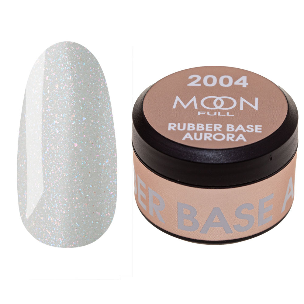 Moon Full Aurora Rubber Base Gel Nail Polish 0.27 oz 2004