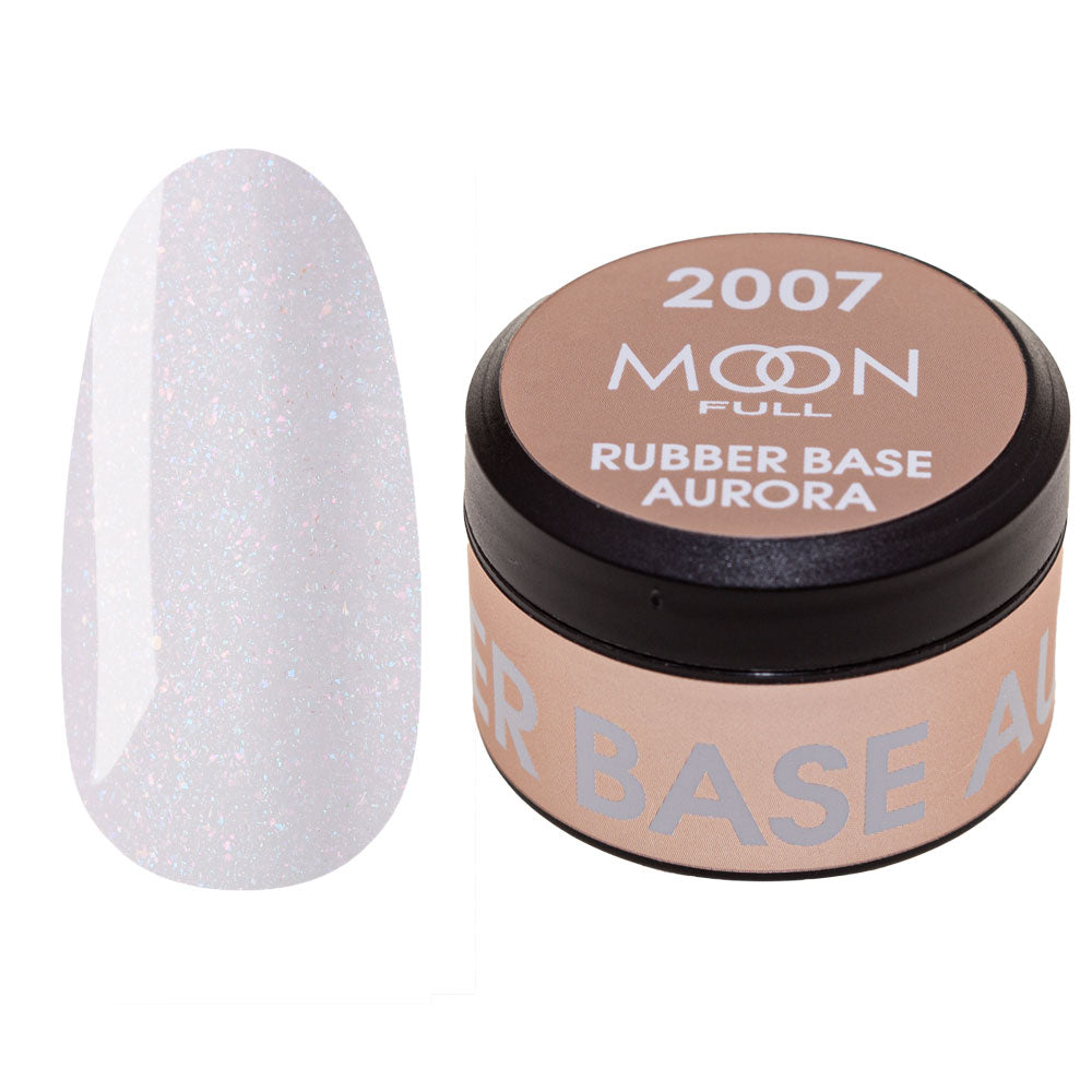 Moon Full Aurora Rubber Base Gel Nail Polish 0.27 oz 2007