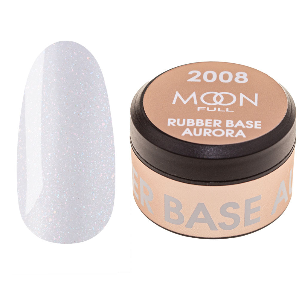 Moon Full Aurora Rubber Base Gel Nail Polish 0.27 oz 2008
