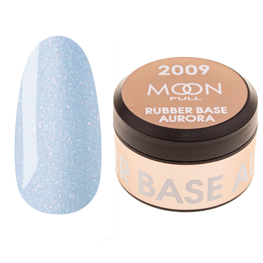 Moon Full Aurora Rubber Base Gel Nail Polish 0.27 oz 2009