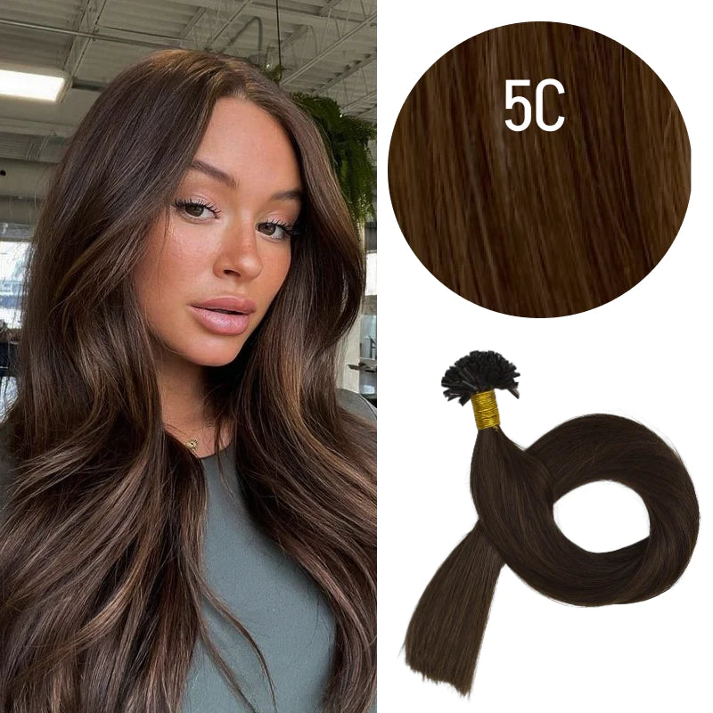 GVA Hair Extensions Hot Fusion 22 Inch With Keratin Bonding Straight 25 pcs Per Pack