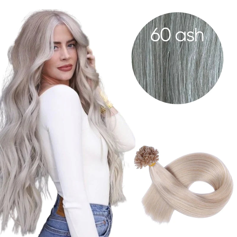 GVA Hair Extensions Hot Fusion 22 Inch With Keratin Bonding Straight 25 pcs Per Pack