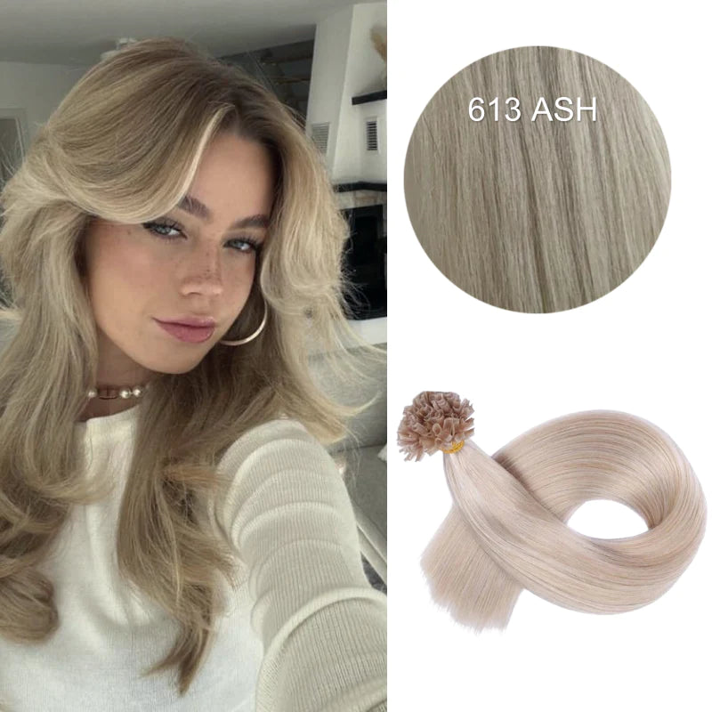 GVA Hair Extensions Hot Fusion 22 Inch With Keratin Bonding Straight 25 pcs Per Pack