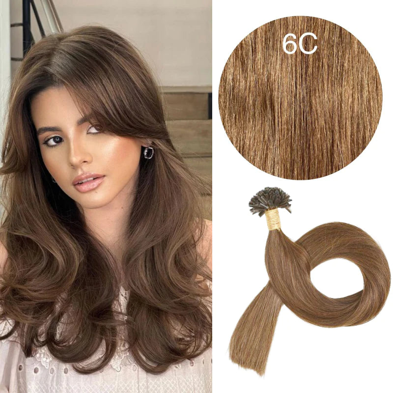 GVA Hair Extensions Hot Fusion 22 Inch With Keratin Bonding Straight 25 pcs Per Pack