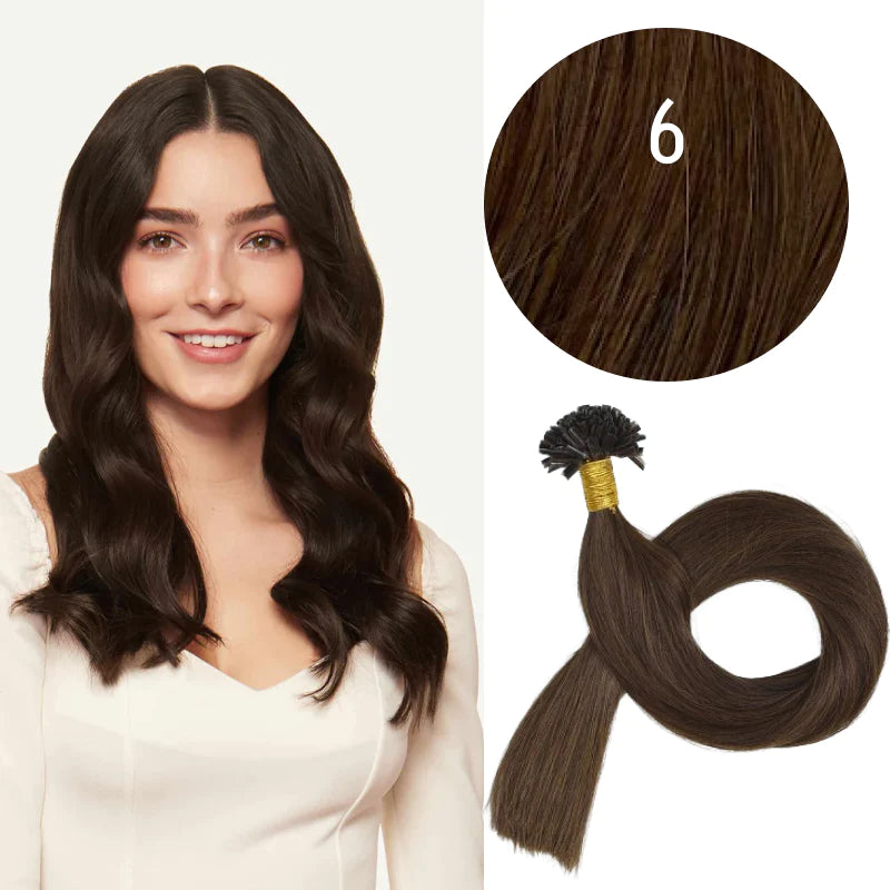 GVA Hair Extensions Hot Fusion 22 Inch With Keratin Bonding Straight 25 pcs Per Pack