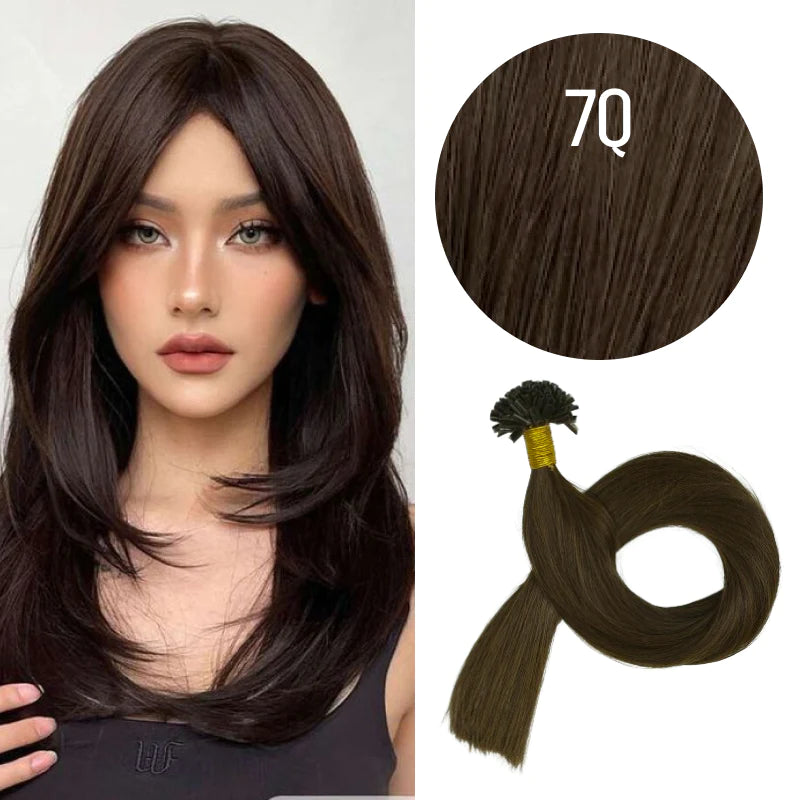 GVA Hair Extensions Hot Fusion 22 Inch With Keratin Bonding Straight 25 pcs Per Pack