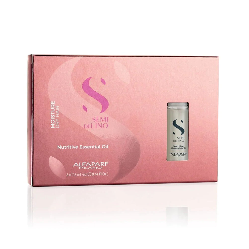 Alfaparf Milano Semi Di Lino Moisture Nutritive Essential Oil 6 Vials x 0.44 oz