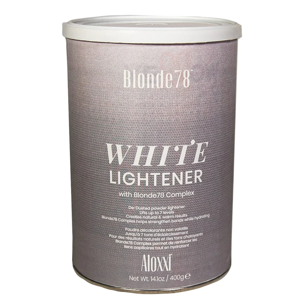 Aloxxi Blonde78 White Lightener Powder Lightener Lifts Up To 7 Levels 14.1 oz
