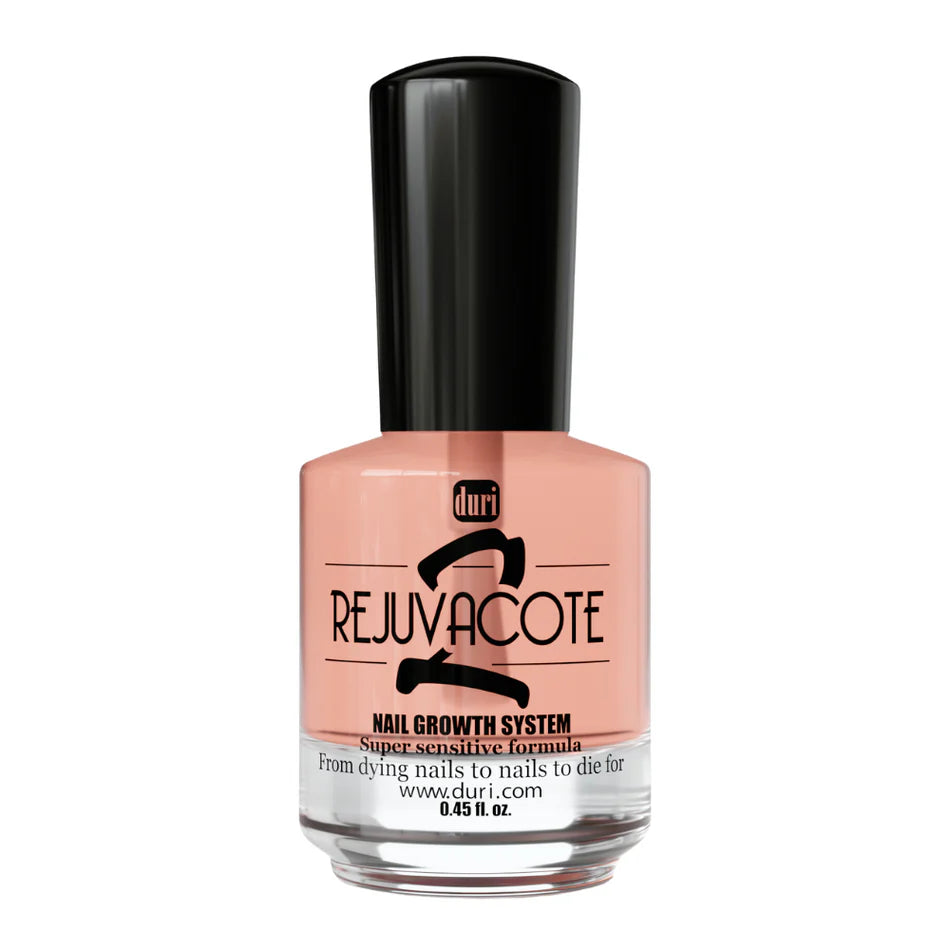 Duri Rejuvacote 2 Nail Growth System Super sensitive formula Base and Top Coat 0.45 oz
