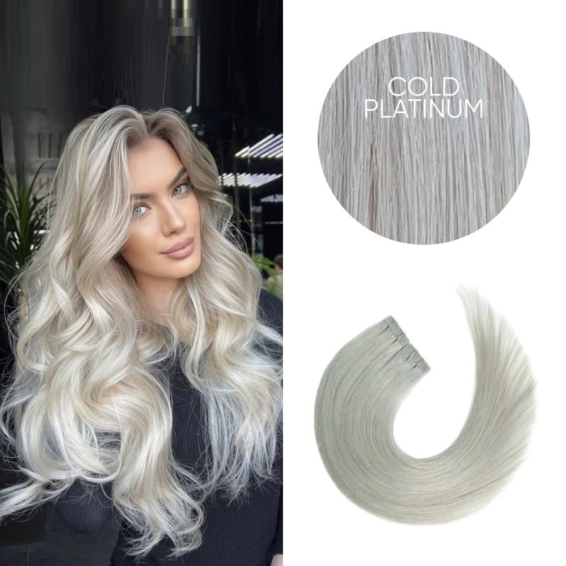 GVA Hair Extensions Hot Fusion 22 Inch With Keratin Bonding Straight 25 pcs Cold Platinum