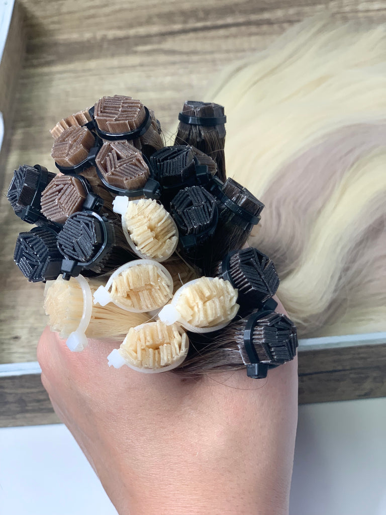 GVA Hair Extensions Hot Fusion 22 Inch With Keratin Bonding Straight 25 pcs