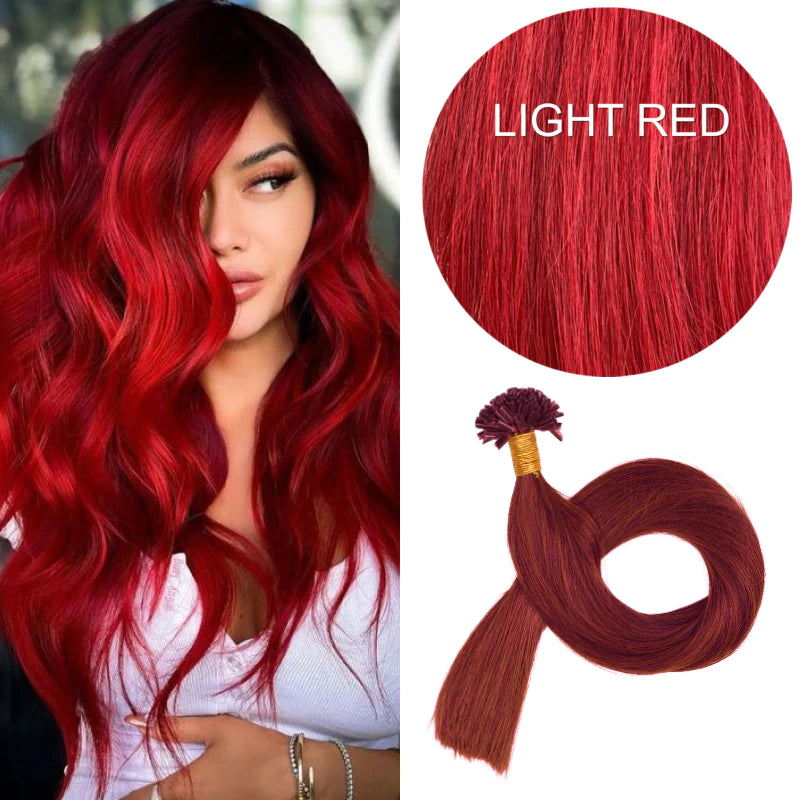 GVA Hair Extensions Hot Fusion 22 Inch With Keratin Bonding Straight 25 pcs Per Pack