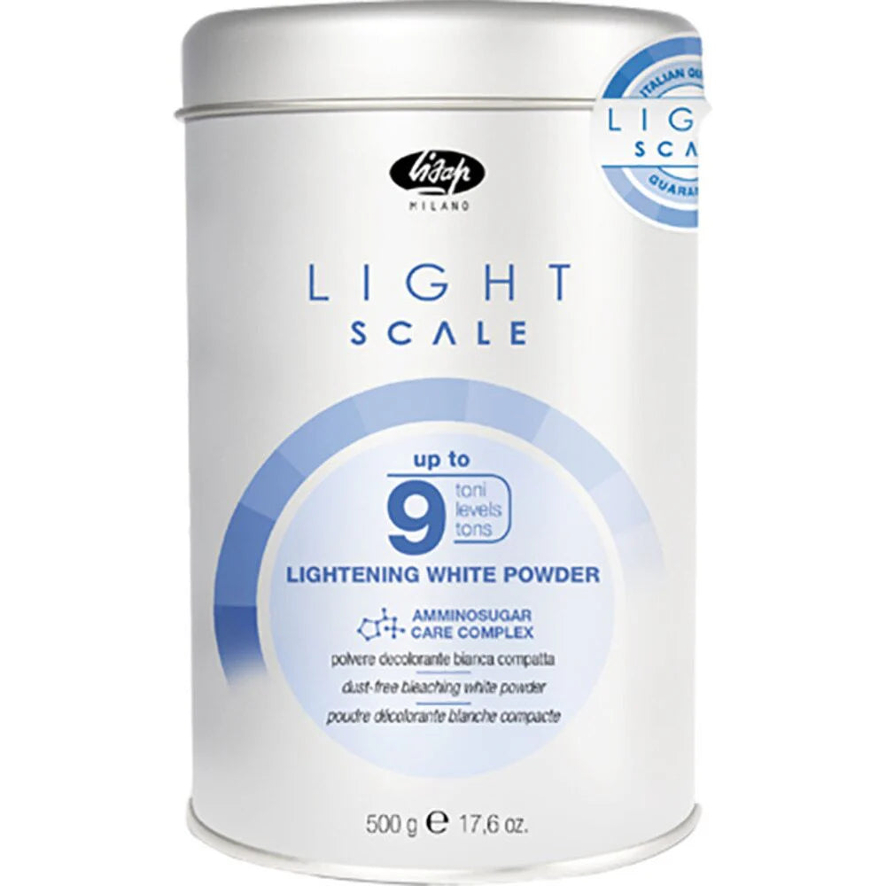 Lisap Milano Light Scale Lightening White Powder Up To 9 Levels of Lift 17.6 oz