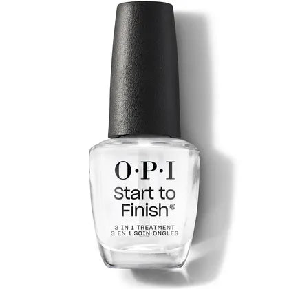 OPI Start to Finish 3 in 1 Base Coat Top Coat & Treatment 0.5 oz