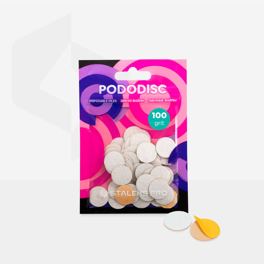 Staleks Pro S Pododisc Refill Pads for Pedicure Disc Disposable Files 50 pcs PDF-15-100w