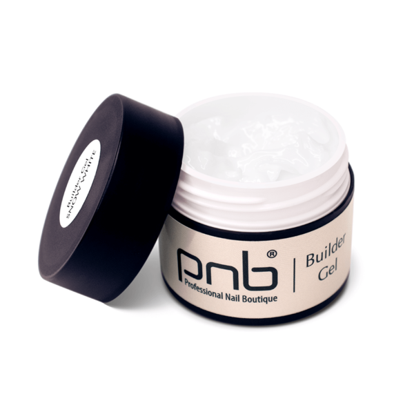PNB Professional Nail Boutique UV/LED Builder Gel Snow White 0.5 oz 15 ml