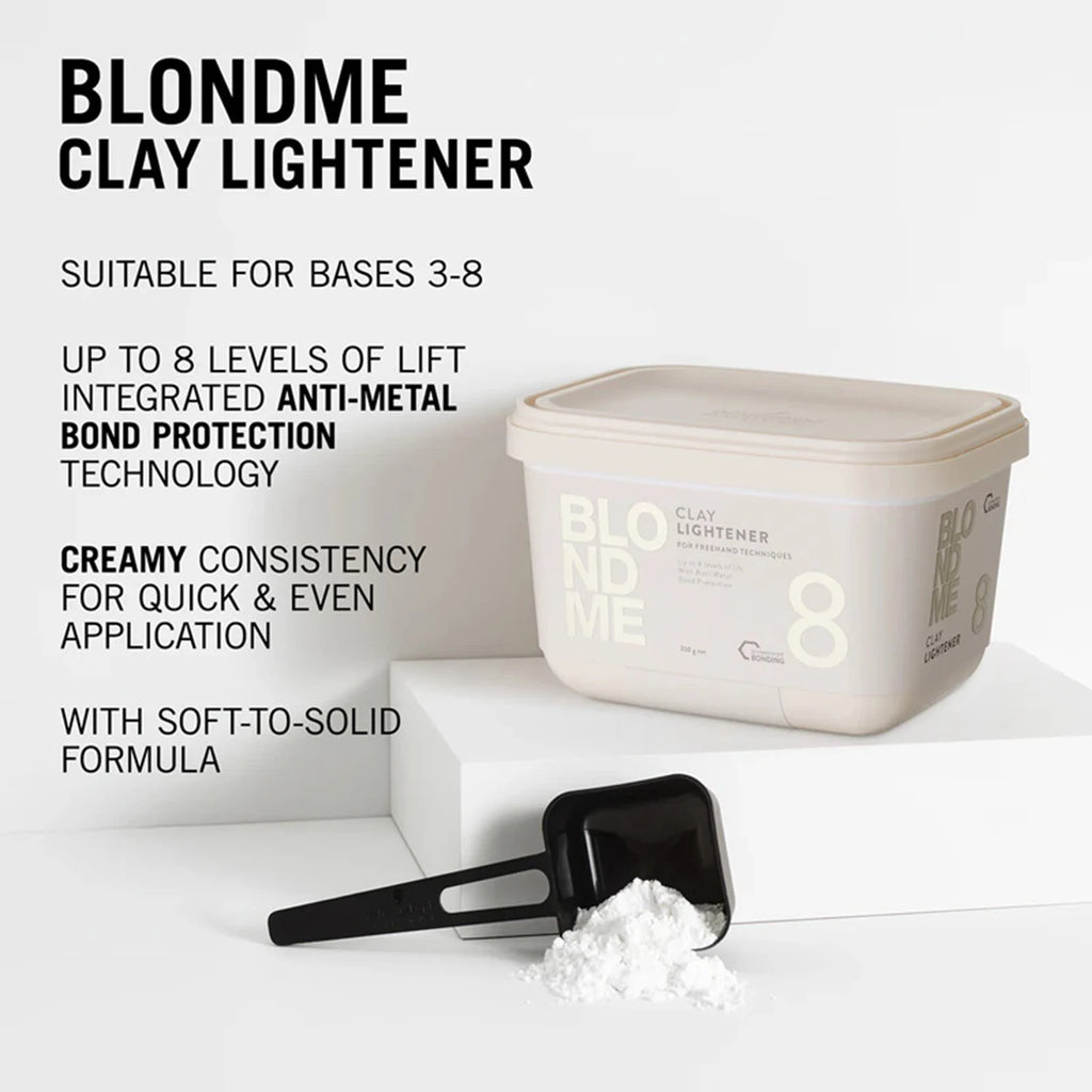 Schwarzkopf BLONDME Clay Lightener Up To 8 Levels of Lift 12 oz
