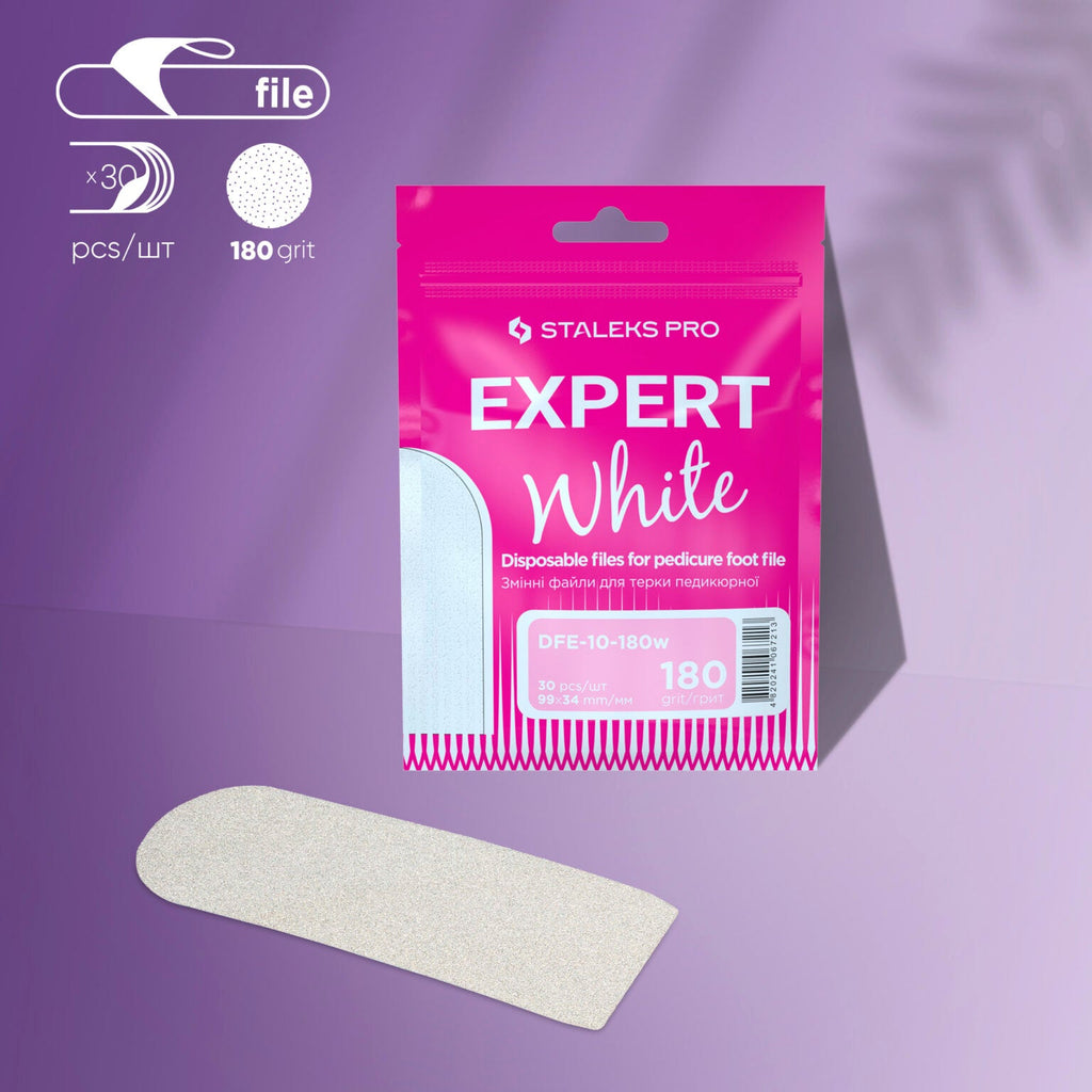 Staleks Pro Expert 10 Refill Pads for Pedicure Foot File 180 grit 30 Pcs DFE-10-180w