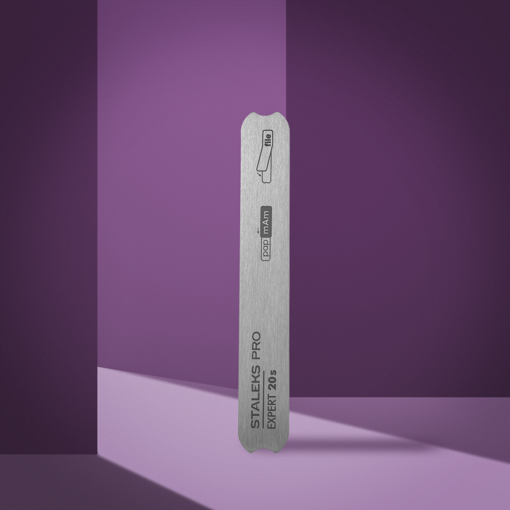 Staleks Pro Expert 20s popmAm Nail File Straight Metal Base 130 mm MBE-20s