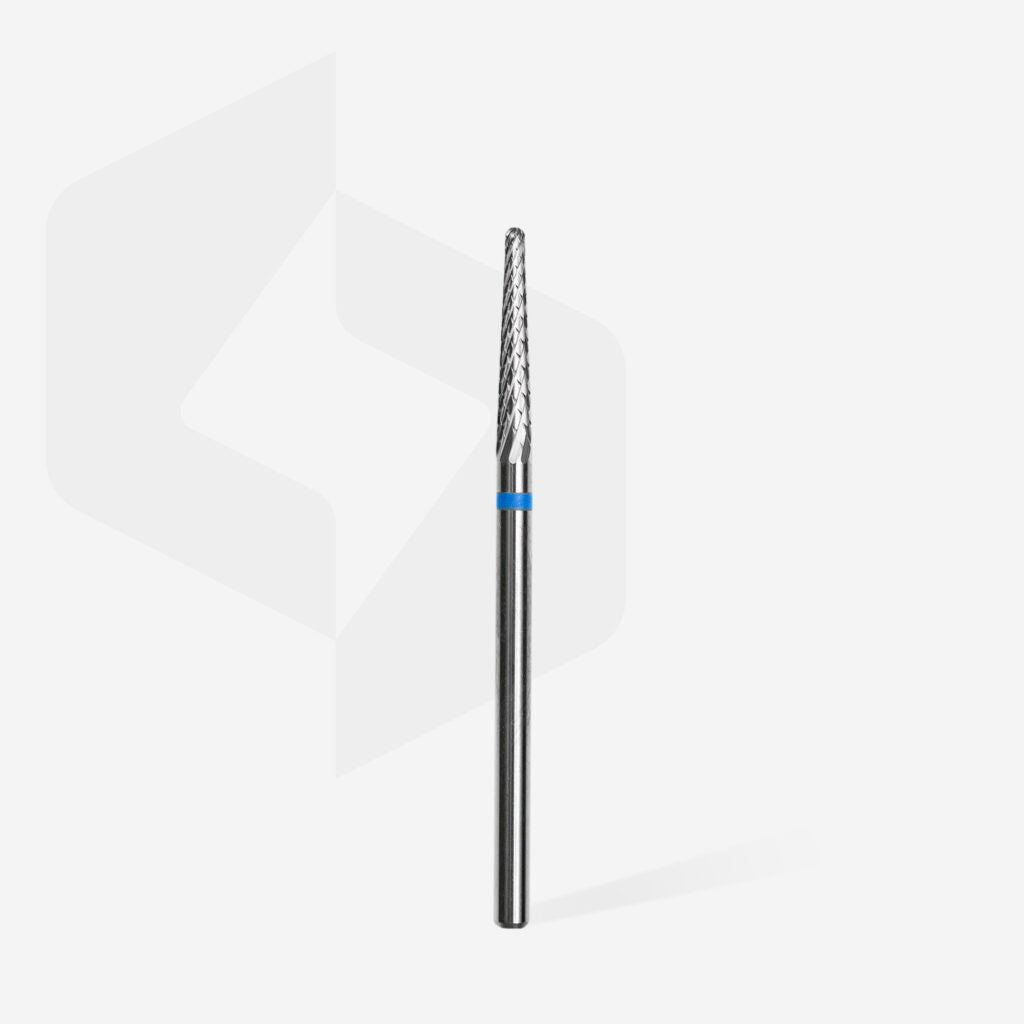 Staleks Pro Expert Carbide Nail Drill Bit Cone Blue Head Diameter 2.3 mm Working Part 14 mm FT71B023/14