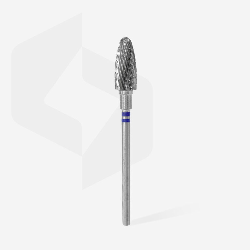 Staleks Pro Expert Carbide Nail Drill Nit for Left-Handed Users Corn Blue Head Diameter 6 mm Working Part 14 mm FT91B060/14