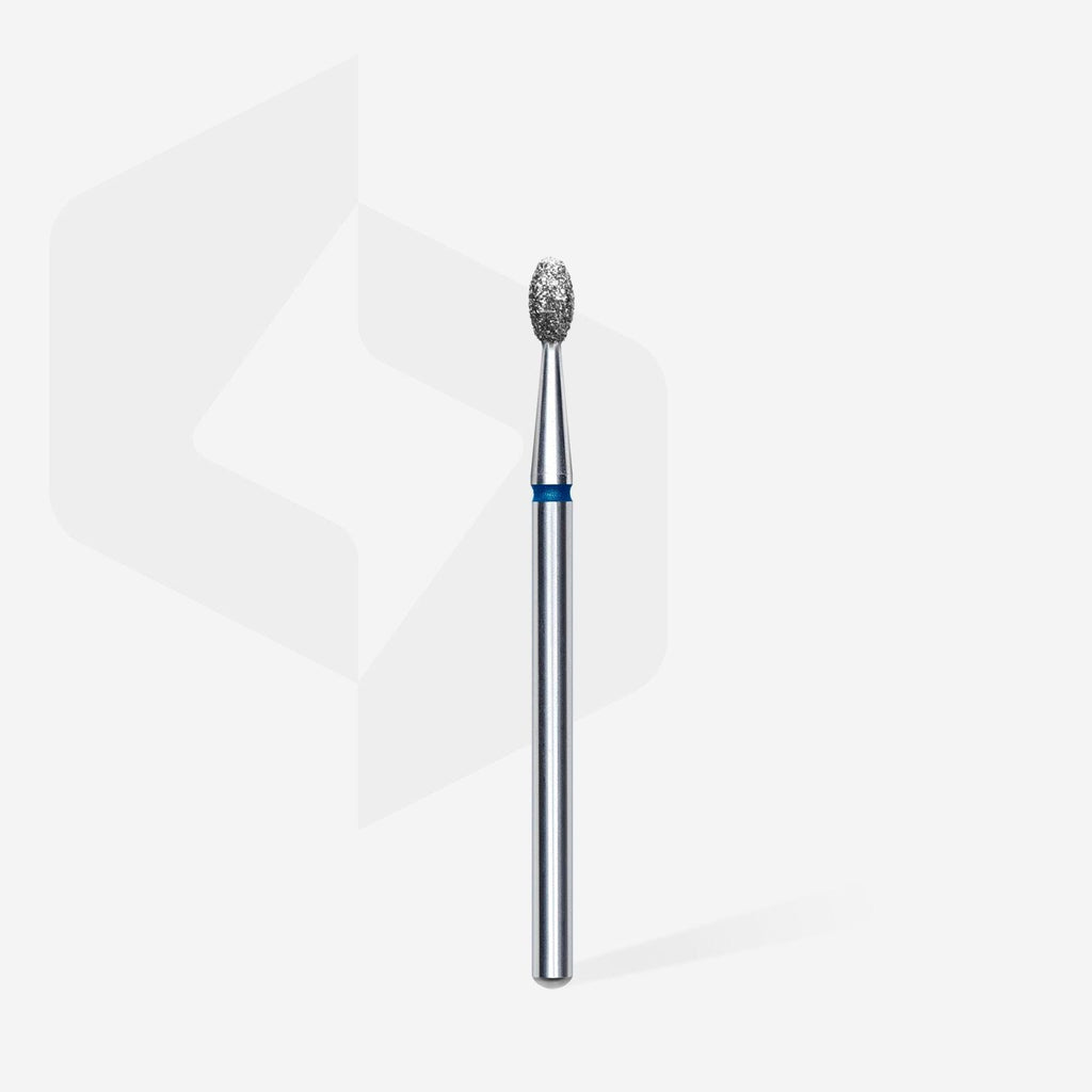 Staleks Pro Expert Diamond Nail Drill Bit Olive Blue Head Diameter 2.5 mm Working Part 5 mm FA130B025/5