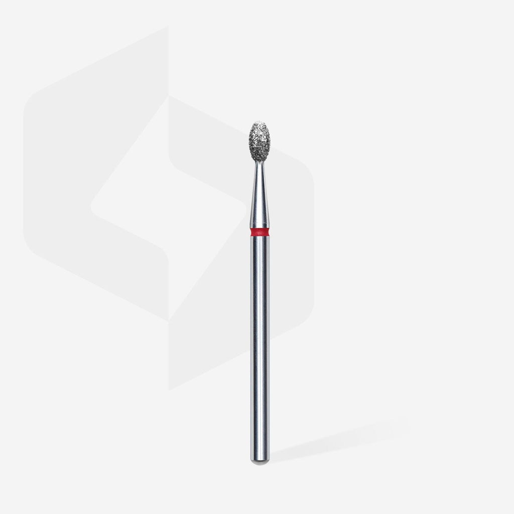 Staleks Pro Expert Diamond Nail Drill Bit Olive Red Head Diameter 2.5 mm Working Part 5 mm FA130R025/5