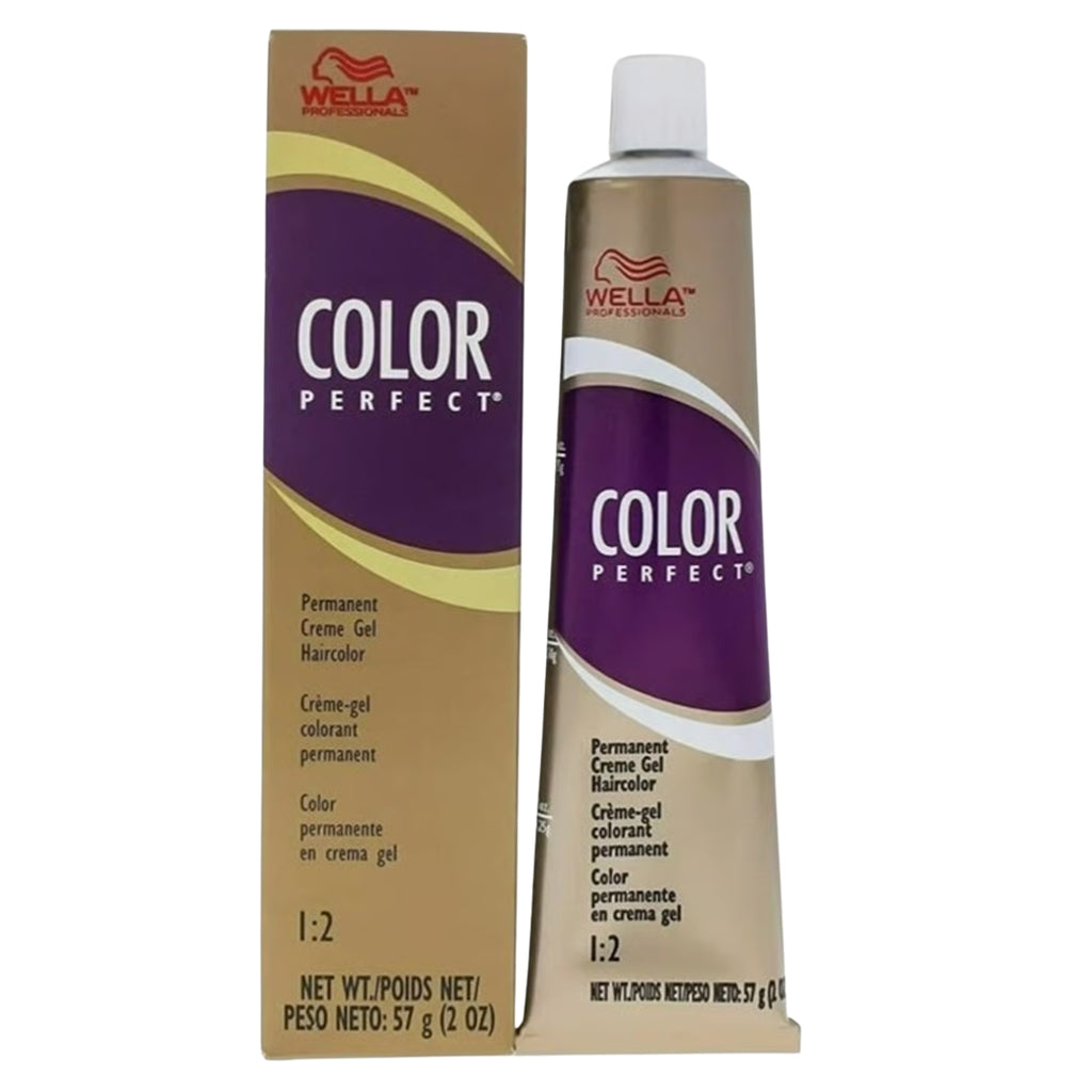 Wella Color Perfect Permanent Creme Gel Hair Color 2 oz