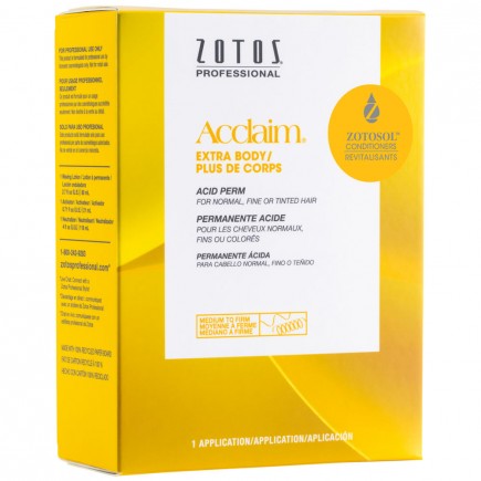Zotos Acclaim Extra Body Acid Perm Normal Fine Or Tinted Medium To Firm