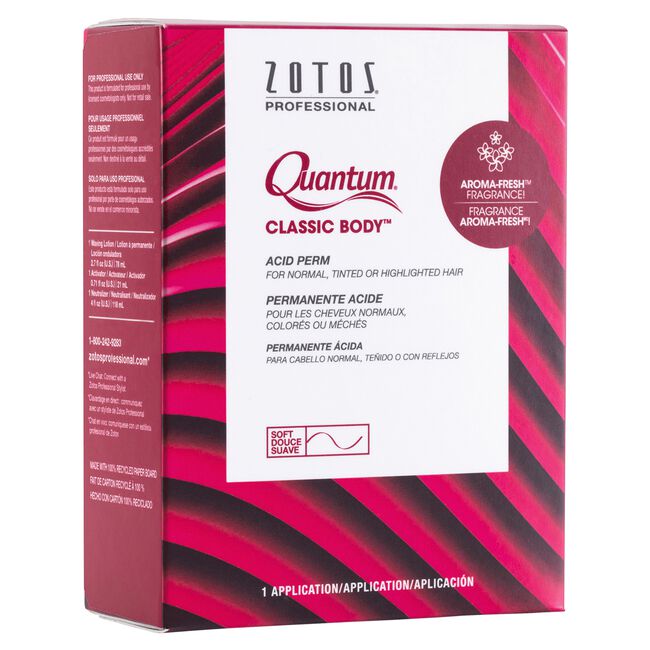 Zotos Quantum Classic Body Perm Acid Perm for Normal Tinted Highlighted Hair