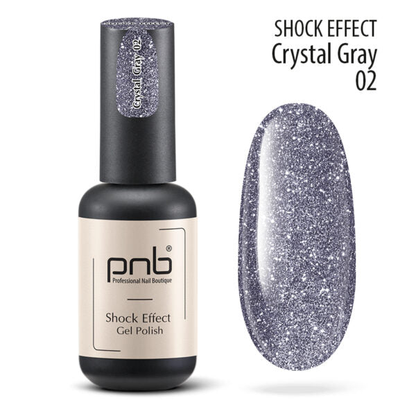 PNB Professional Nail Boutique Reflective Gel Nail Polish Color 0.28 oz Shock Effect