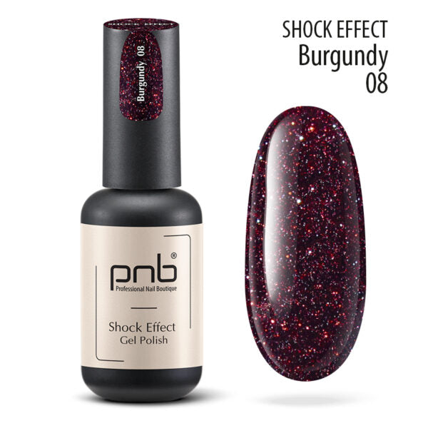 PNB Professional Nail Boutique Reflective Gel Nail Polish Color 0.28 oz Shock Effect