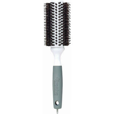 Creative Hair Tools Solid Barrel Mixed Bristle Round Hair Brush 103-BP 2.5 Inch