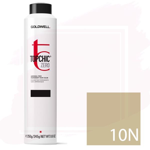 Goldwell Topchic Zero Ammonia Free Hair Color Can 8.6 oz 10N Extra Light Blonde