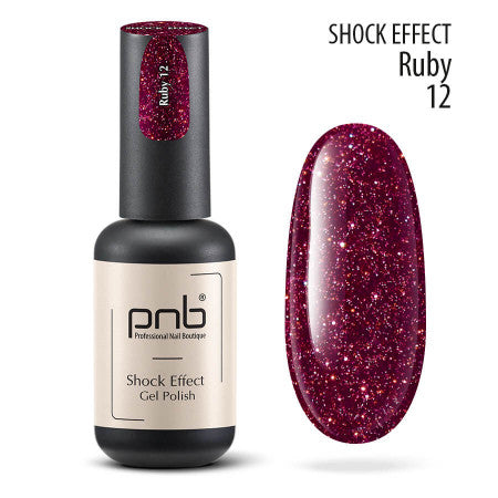 PNB Professional Nail Boutique Reflective Gel Nail Polish Color 0.28 oz Shock Effect