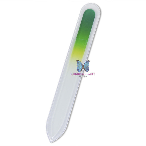 Crystal Colored Nail Files MEDIUM File (Green-Yellow)