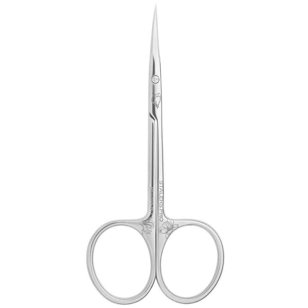 Staleks Pro Exclusive 22 Type 1 Professional Cuticle Scissors Elongated Handles Magnolia SX-22/1m