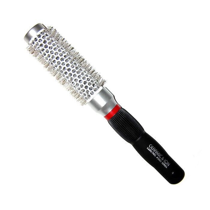 Lado White Ceramic Ionic Ivory Bristle Hot Curling Brush 1 1/2 Inch Dia 3025