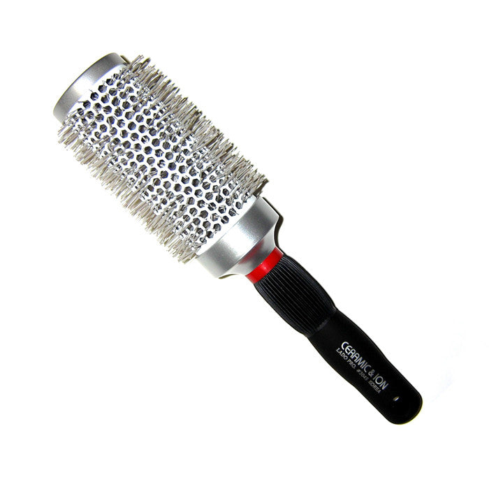 Lado White Ceramic Ionic Ivory Bristle Hot Curling Brush 2-1/2 Inch 3045