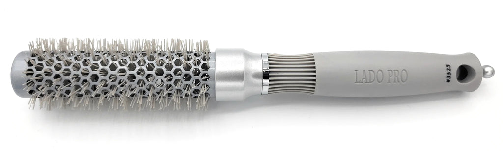 Lado Pro Silver Ceramic Ionic Thermal Round Curling Brush