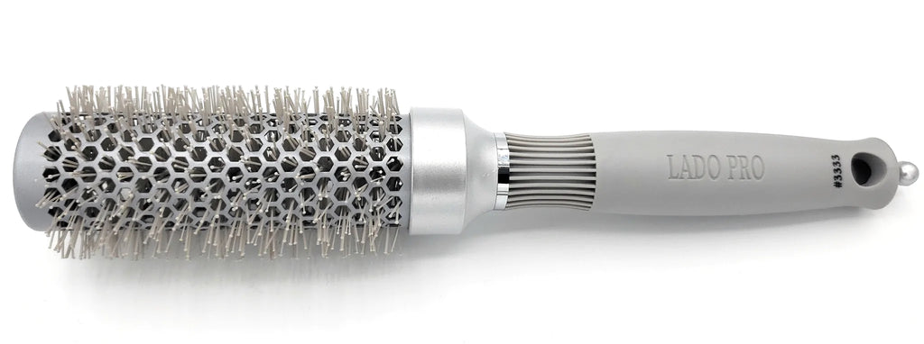 Lado Pro Silver Ceramic Ionic Thermal Round Curling Brush