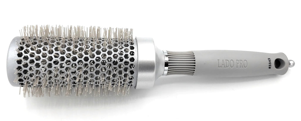 Lado Pro Silver Ceramic Ionic Thermal Round Curling Brush