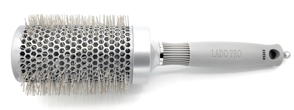 Lado Pro Silver Ceramic Ionic Thermal Round Curling Brush